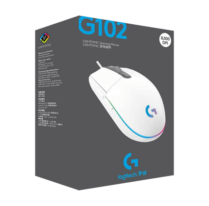 LOGITECH G102 LIGHTSYNC WHITE