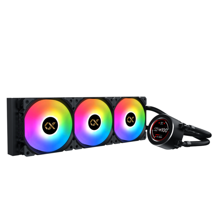 ⁦XIGMATEK FROZR-O II 360 ARGB AIO LIQUID COOLER BLACK⁩ - الصورة ⁦1⁩
