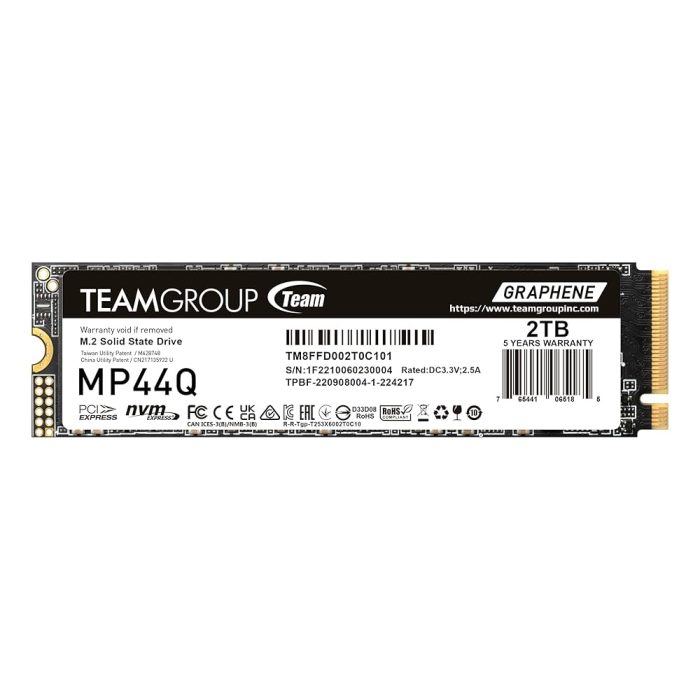⁦TeamGroup MP44Q 2TB 7400MB/s⁩ - الصورة ⁦3⁩