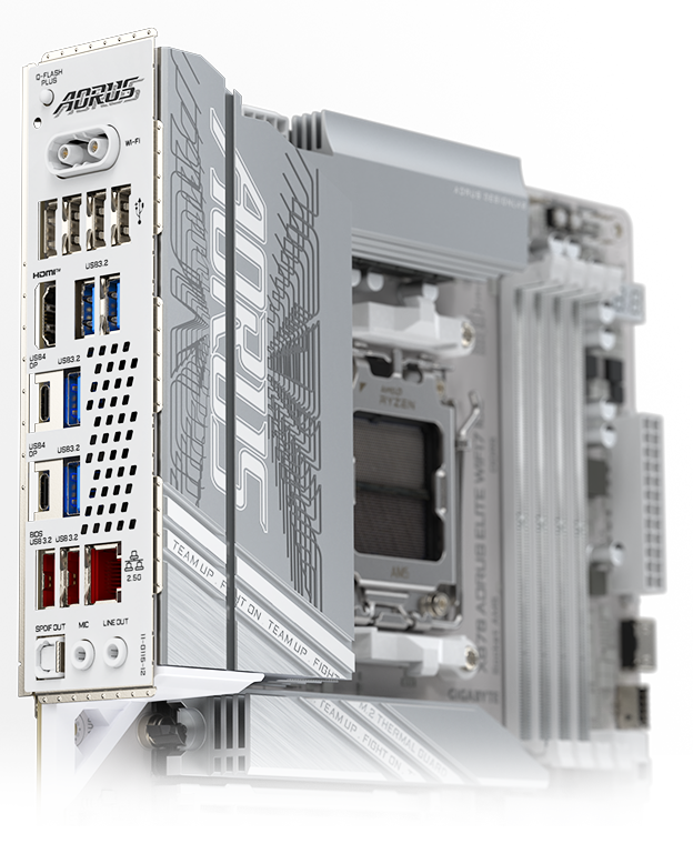 connectivity (1) GIGABYTE X870 AORUS ELITE WIFI7 ICE - الصورة 4